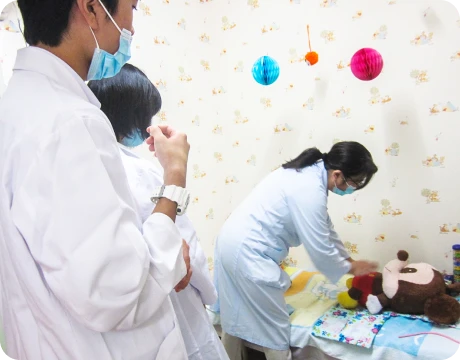 アドバンスコースの一日医師体験の様子