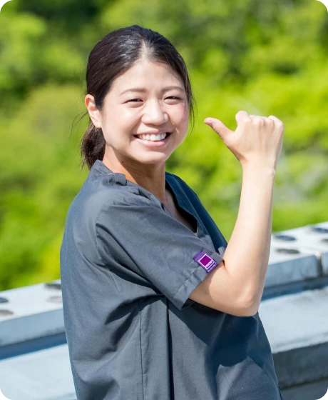 幅広いフィールドで研修する研修医